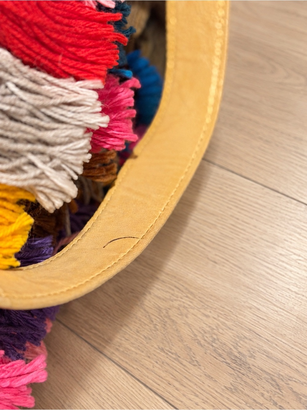 Noonday Collection La Gloria Tassel Fringe Tote Bag Boho Cotton Shoulder Bag - Picture 3 of 5